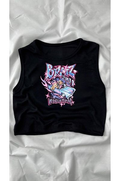 Gofeel Harajuku Bratz Detail Tech Crop Tank