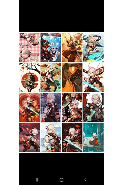 owl bag مجموعة بطاقات صور Kazuha بتصميم منقوش مقاس 16 بوصة