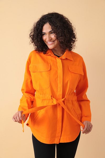 Asist Women's Waist Tie Belt Detailed Women's Jacket - 0259
