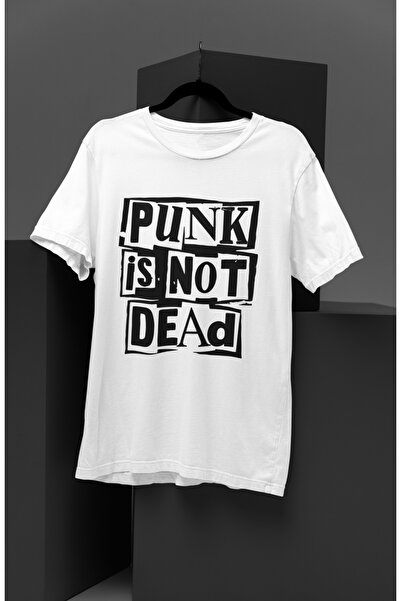 Fuddy Moda Unisex majica sa natpisom "Punk nije mrtav", Oversize kroj Rock Me...