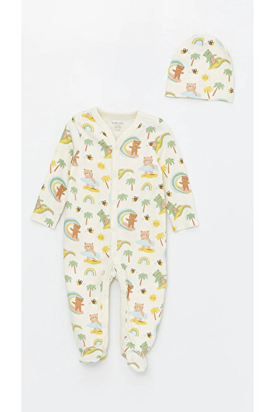 LC Waikiki LCW baby Bisiklet Yaka Erkek Bebek Hastane Çıkış Seti (0-12 Ay Patikli, 12 Ay+ Patiksiz)