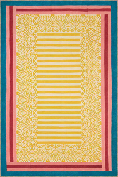 Rugs Modern Halı Modern Multicolor Patterned Woven Base Carpet Miravip8129