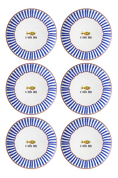 The Mia 26 cm Fish Serving Plate - Set of 6