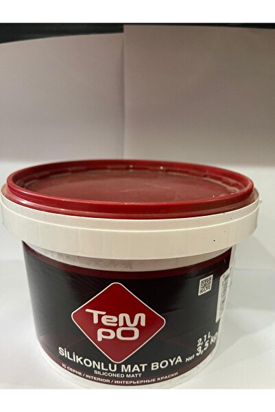 TEMPO BOYA Tempo silikonlu mat boya siyah 3.5 kg