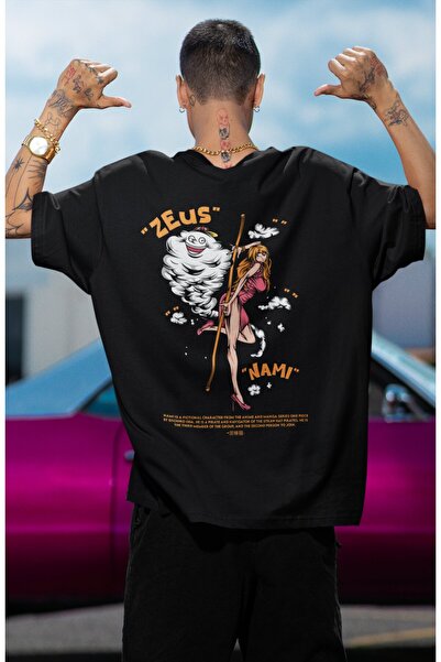 Fuddy Moda One Piece Nami Unisex Oversize T-Shirt - Back Printed Anime Design