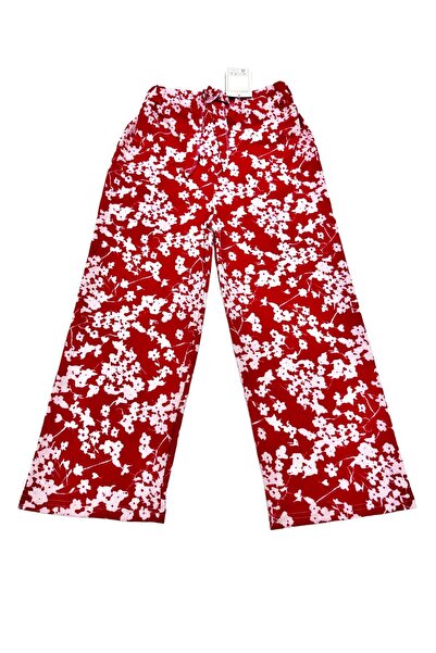 Esterella Fată - Pantaloni largi, cu talie elastică și detaliu de legare