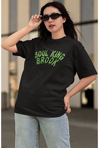 Fuddy Moda One Piece Soul King Brook T-shirt Unisex Oversize - Μπλουζάκι Anime με στάμπα στην πλάτη