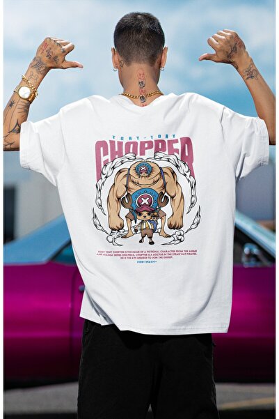 Fuddy Moda Μπλουζάκι Anime One Piece Chopper Ex2 Unisex Oversize - Εκτύπωση στην πλάτη