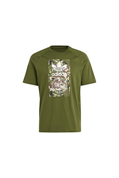 adidas Ανδρικό μπλουζάκι καθημερινής χρήσης Camo Tongue Tee IS0248 Πράσινο