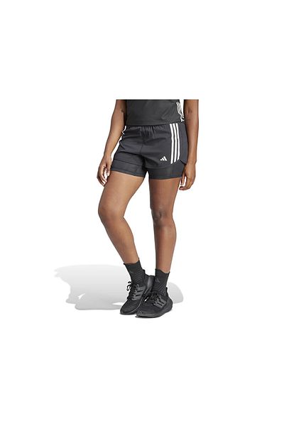 adidas Women's Black Running Shorts - Otr E 3S 2In1 S IN1445