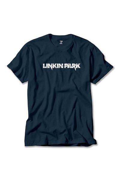 Z zepplin Μπλουζάκι Linkin Park Text Navy Blue