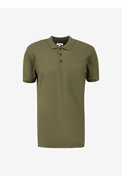 Jeep Haki Erkek Basic %100 Pamuk Polo T-Shirt J4SM-TST7234
