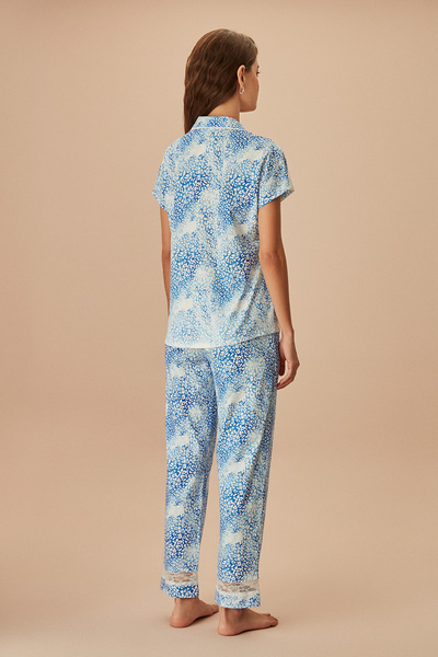 SUWEN Ocean Férfias pizsama szett