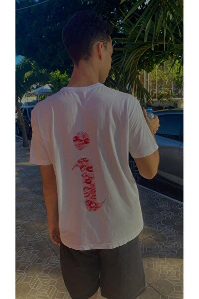 Toum Glupi glupi dizajn poljupca, majica sa slovima I O Oversize kroj