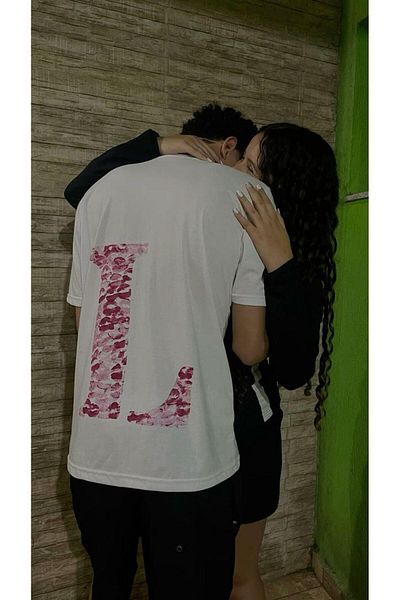 Touz Moda Μπλουζάκι Kiss Design Letter L Oversize