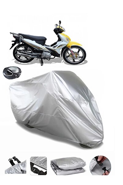 AUTOLION Arora AR 100-B Compatible Gray Motorcycle Tarpaulin Premium Quality