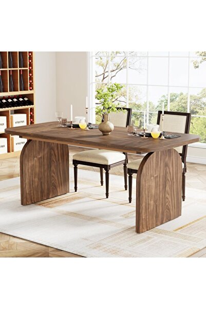 MFG AHŞAP Masif Panel Salon Yemek Oturma Masası