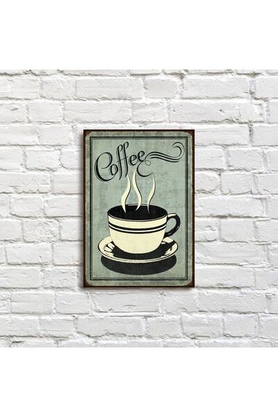 icase Decor retro cafea pentru bucătărie, pictură colorată pe lemn, dimensiun...