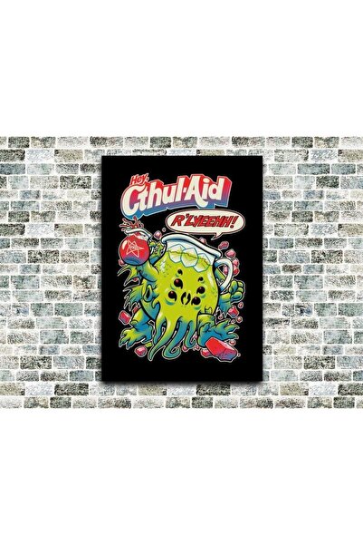 icase Λάβκραφτ Κάλεσμα του Κθούλου Ξύλινος Πίνακας