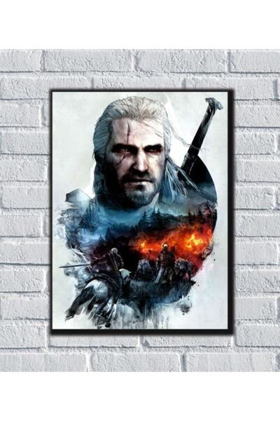 icase Witcher Geralt Of Rivia Tablou din lemn