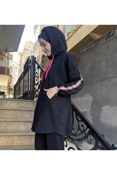 BAV Butik Ayvitrin Hijab Tracksuit Set - Oversize Model