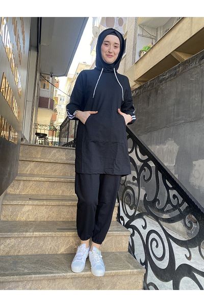 BAV Butik Ayvitrin Hijab Tracksuit Set - Oversize Model