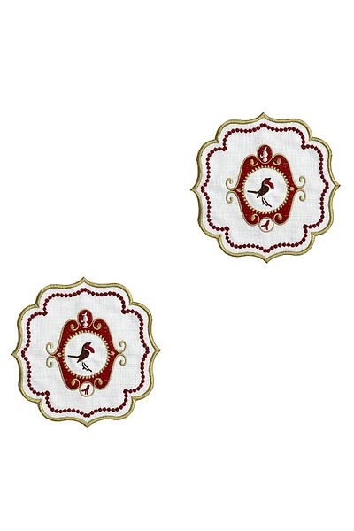 ARTER Home Red Bird Cocktail Napkin - Pack of 2