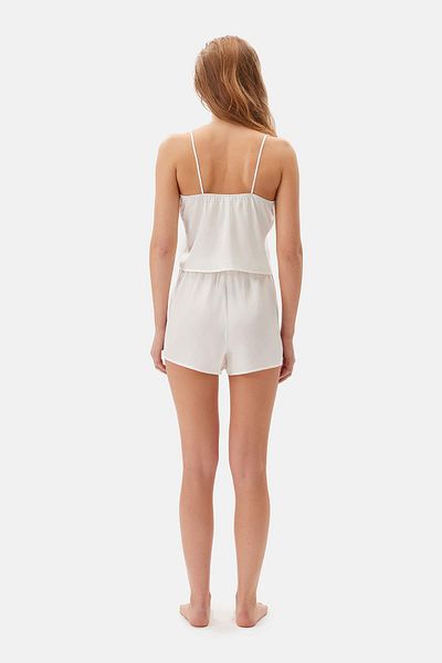 Dagi Satin-Shorts - Weiß