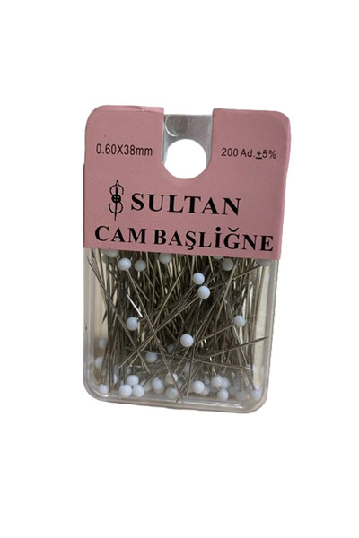 Sultan Cam Başlı Toplu İğne 0,60*38 mm