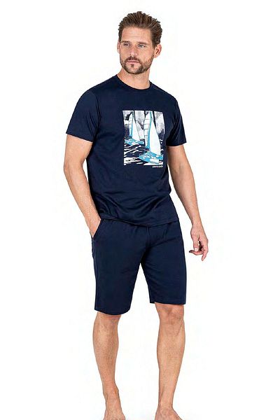 Pierre Cardin 6039 Ανδρικό κοστούμι πιτζάμες με κοντομάνικο σορτς