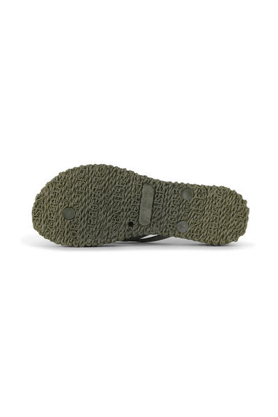Ilse Jacobsen Army Cheerful13 - Green Platform Flip Flops