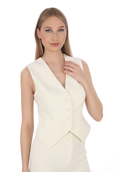 PEARL KREP SLİM FİT  YELEK