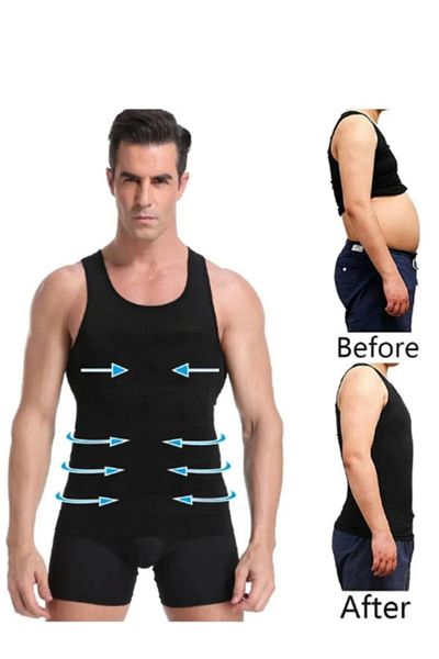 SÜSEN LİNGERİE Black Men's Corset Athlete - Breathable, Weightlifting and Lifting