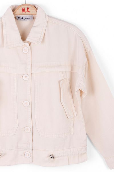 nk kids 36707 Κρεμ Μπουφάν - Μοντέλο Κοριτσιού