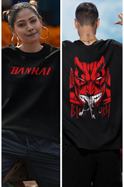 Fuddy Moda Zaraki Kenpachi - Μπλουζάκι Anime Oversize με στάμπα στην πλάτη, Unisex