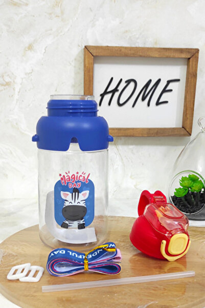 Woody Sofia Pipetli hayvan desenli Bebek Suluğu Çocuk suluk Matara 650ML Tritan BPA İçermeyen Çevre Dostu Suluk.