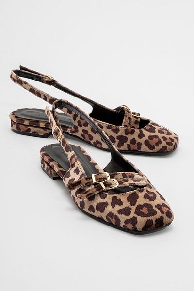 Niloshka Pantofi de damă ORLEANS cu cataramă cu model leopard