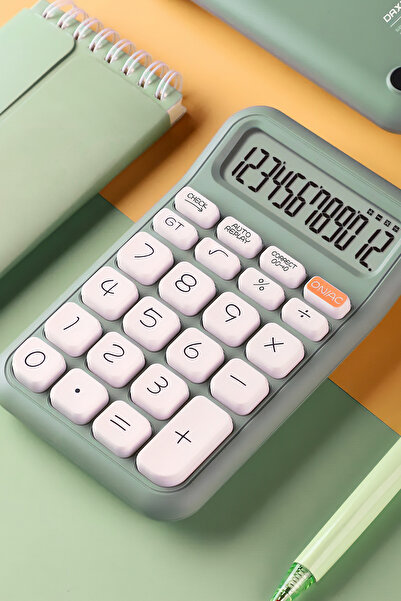 Daxi X-150 MİNT YEŞİLİ 12 HANELİ KÜÇÜK BOY HESAP MAKİNESİ