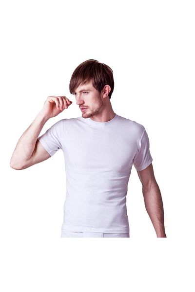 Dono Men's Undershirt Athlete 1240 - Lycra, Zero Collar, Short Sleeve