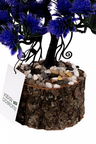 YAPAY ÇİÇEKÇİNİZ Artificial Bonsai Tree in Stone Detailed Wooden Pot