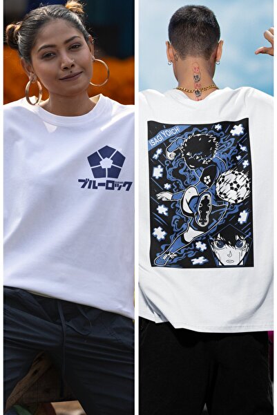 Fuddy Moda Bluelock Isagi Yoichi EX2 Oversize Unisex Anime Футболка - З принт...