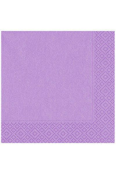 turkuaz parti Lilac Double Layer - Set of 16 Paper Napkins