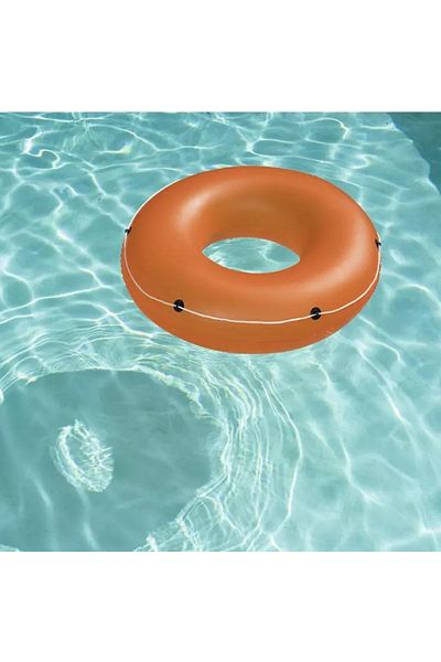 TUENGİ STORE 119 cm Adult Ring - Giant Size Rope and Handle Bagel Inflatable Sea Pool Ring