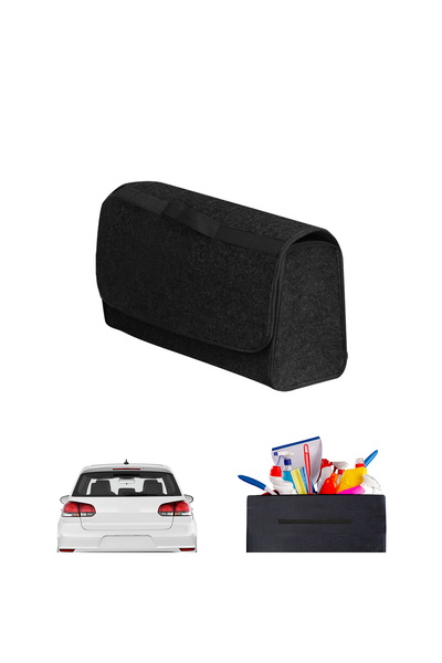 Microcase Μαύρος οργανωτής αποσκευών αυτοκινήτου - Τσάντα τσόχας οργάνωσης ερ...