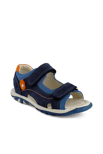 Cici Bebe Ayakkabı Navy Blue Saks Nubuck - Αγορικά σανδάλια από γνήσιο δέρμα