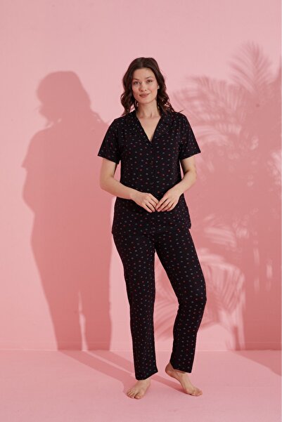 PİJAMOOD 5 Button Front Set Women's Pajamas