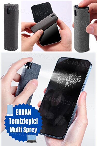 Munico Telefon Ekran Temizleyici Sprey Bilgisayar Cep Telefonu Ekranı Toz Sök...