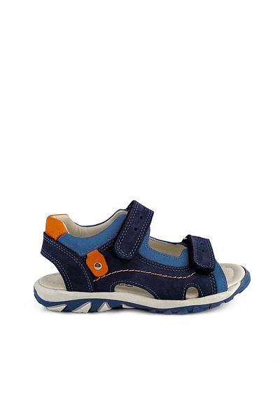 Cici Bebe Ayakkabı Navy Blue Saks Nubuck - Αγορικά σανδάλια από γνήσιο δέρμα