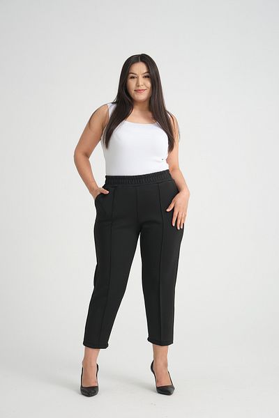 CNG MODA Plus Size Sports Fit Puff Scuba Pants