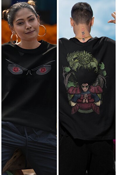 Fuddy Moda Футболка з принтом Uchiha Madara Ex Back Oversize Tisort Unisex An...